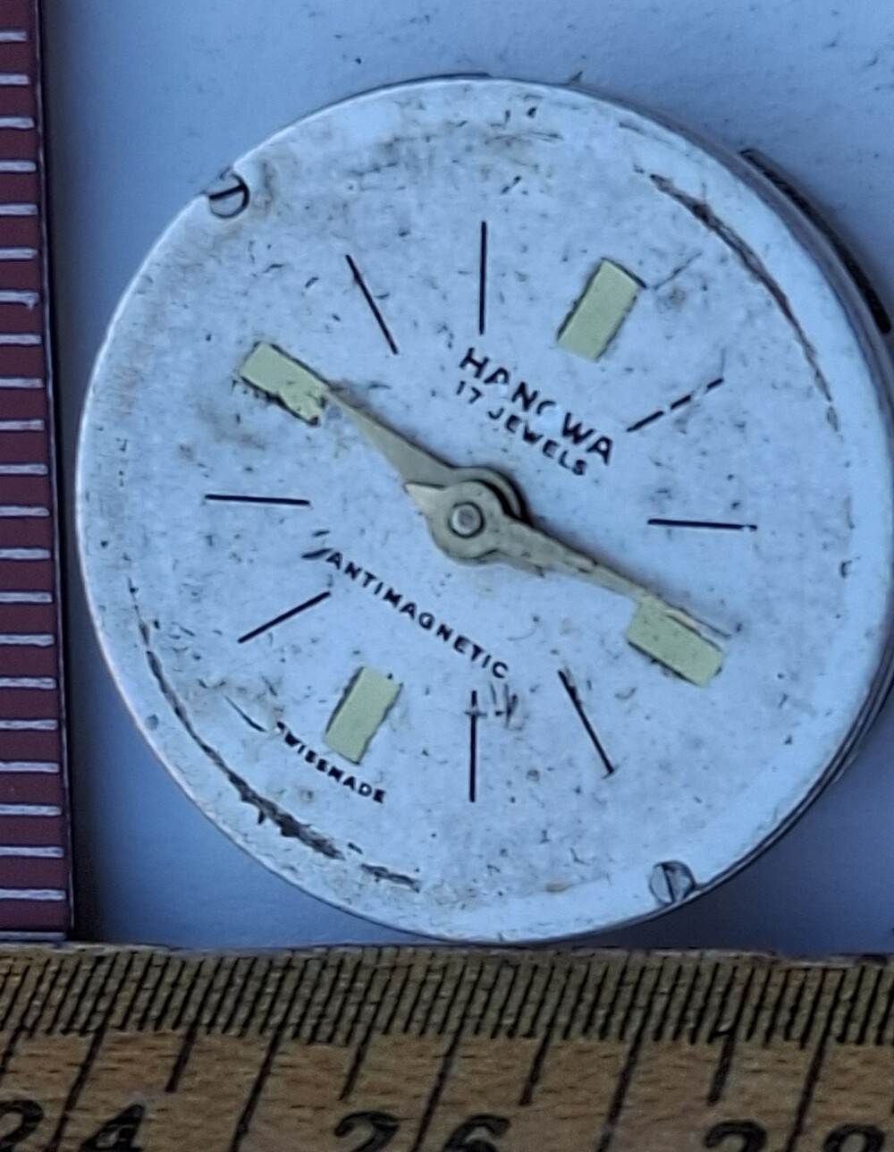 *Vintage Hanowa 17 Jewels Swiss Watch Movement – For Parts/Repair